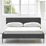 Square Low Superking Bed - Metal Legs - Cassia Granite