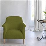 Paris Chair - Natural Legs - Brera Lino Moss