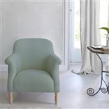 Paris Chair - Natural Legs - Brera Lino Duck Egg