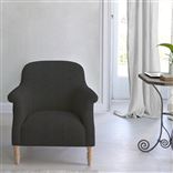 Paris Chair - Natural Legs - Brera Lino Espresso