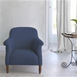 Paris Chair - Walnut Legs - Brera Lino Marine