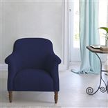 Paris Chair - Walnut Legs - Brera Lino Ultra Marine