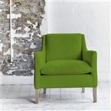 Milan Chair - Beech Legs - Brera Lino Leaf