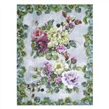 Grandiflora Rose Fuchsia Throw