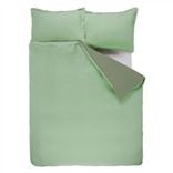 Biella Pale Jade & Olive Single Duvet Cover