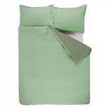 Biella Pale Jade & Olive Double Duvet Cover