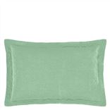 Biella Pale Jade & Olive Oxford Pillowcase