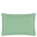 Biella Pale Jade & Olive Oxford Pillowcase