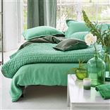 Couette et taies d'oreiller Chenevard Eau De Nil & Celadon
