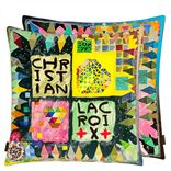 Arlecchino Wood Multicolore Decorative Pillow