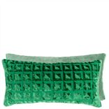 Coussin en velours Monserrate Viridian 