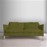 Milan 2.5 Seat Sofa - Natural Legs - Brera Lino Moss