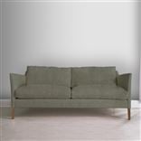 Milan 2.5 Seat Sofa - Walnut Legs - Brera Lino Woodsmoke