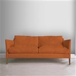 Milan 2.5 Seat Sofa - Walnut Legs - Brera Lino Cinnamon