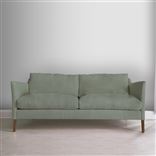 Milan 2.5 Seat Sofa - Walnut Legs - Brera Lino Jade