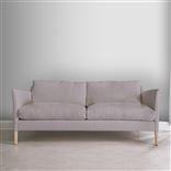 Milan 2.5 Seat Sofa - Walnut Legs - Brera Lino Platinum