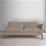 Milan 2.5 Seat Sofa - Walnut Legs - Brera Lino Pebble