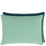 Cassia Celadon & Mist Velvet Cushion