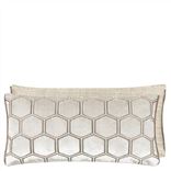Manipur Oyster Rectangular Velvet Cushion 
