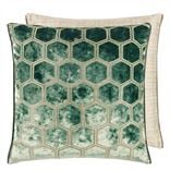 Manipur Jade Large Velvet Decorative Pillow
