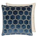 Manipur Midnight Large Velvet Decorative Pillow