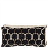 Manipur Noir Rectangular Velvet Cushion 