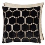 Manipur Noir Velvet Decorative Pillow