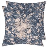 Coussin Eliza Floral Vintage Blue 