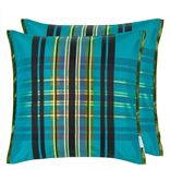 Chennai Azure Silk Decorative Pillow