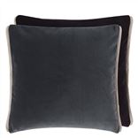 Varese Granite & Raven Velvet Decorative Pillow