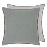 Brera Lino Pewter & Graphite Cushion