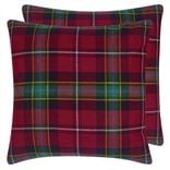 Dunmore Plaid Currant Cushion