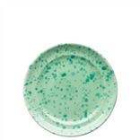 Emerald Splatterware Salad Plate