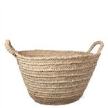 Large Palm Leaf Basket With Handles