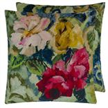 Tapestry Flower Vintage Green Cushion