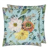 Glynde Eau De Nil Cotton/Linen Decorative Pillow