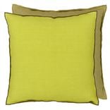 Brera Lino Lime & Moss Cushion