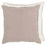 Brera Lino Cameo & Parchment Linen Decorative Pillow
