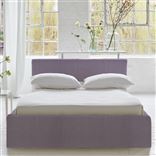 Square Loose Bed Low - Double - Brera Lino - Heather - Beech Leg