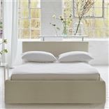 Square Loose Bed Low - Double - Elrick - Chalk - Beech Leg