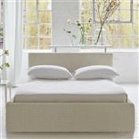 Square Loose Bed Low - Double - Conway - Ecru - Beech Leg