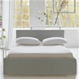 Square Loose Bed Low - Double - Conway - Platinum - Beech Leg