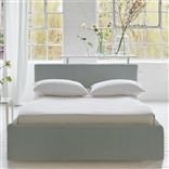 Square Loose Bed Low - Superking - Brera Lino - Lapis - Beech Leg