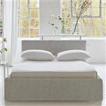 Square Loose Bed Low - Superking - Brera Lino - Graphite - Beech Leg