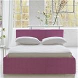 Square Loose Bed Low - Single - Brera Lino - Peony - Walnut Leg