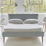 Pillow Low Bed - Double - Brera Lino Lapis - Beech Leg