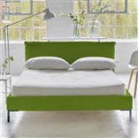 Pillow Low Bed - Double - Brera Lino Leaf - Metal Leg