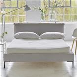 Pillow Low Bed - Double - Brera Lino Platinum - Metal Leg