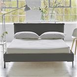 Pillow Low Bed - Double - Rothesay Zinc - Metal Leg