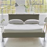 Pillow Low Bed - Double - Rothesay Linen - Metal Leg